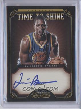 2012-13 Panini Timeless Treasures - Time To Shine #20 - Harrison Barnes /99