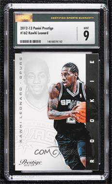 2012-13 Prestige - [Base] #162 - Kawhi Leonard [CSG 9 Mint]