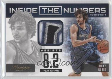 2012-13 Prestige - Inside the Numbers Materials - Prime #5 - Ricky Rubio /25