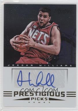 2012-13 Prestige - Prestigious Picks Signatures #30 - Jordan Williams