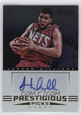 2012-13 Prestige - Prestigious Picks Signatures #30 - Jordan Williams