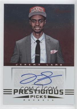 2012-13 Prestige - Prestigious Picks Signatures #56 - Jeremy Lamb