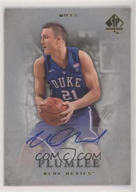 2012-13 SP Authentic - [Base] - Autographs #29 - Miles Plumlee