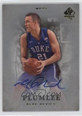 2012-13 SP Authentic - [Base] - Autographs #29 - Miles Plumlee