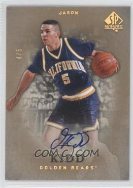 2012-13 SP Authentic - [Base] - Gold Autographs #18 - Jason Kidd /5