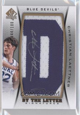 2012-13 SP Authentic - By the Letter Signatures #BL-CL - Christian Laettner /100