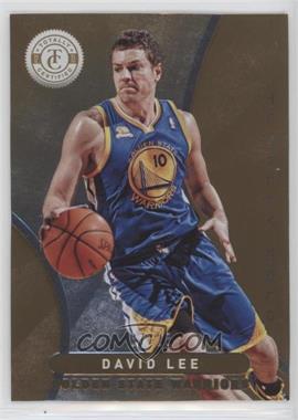 2012-13 Totally Certified - [Base] - Totally Gold #128 - David Lee /25