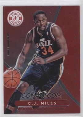 2012-13 Totally Certified - [Base] - Totally Red #144 - C.J. Miles /499
