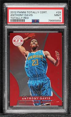 2012-13 Totally Certified - [Base] - Totally Red #29 - Anthony Davis /499 [PSA 9 MINT]