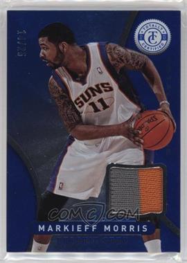 2012-13 Totally Certified - Memorabilia - Totally Blue Prime #74 - Markieff Morris /25