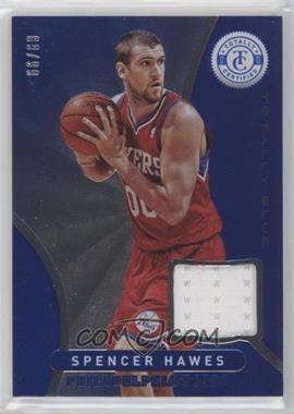 2012-13 Totally Certified - Memorabilia - Totally Blue #134 - Spencer Hawes /99