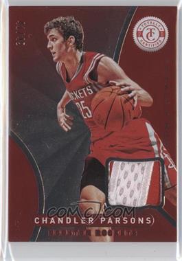 2012-13 Totally Certified - Memorabilia - Totally Red Prime #194 - Chandler Parsons /49