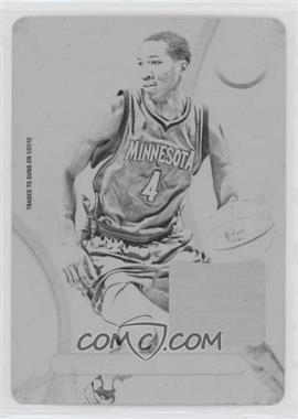 2012-13 Totally Certified - Memorabilia - Totally Red Printing Plate Black #131 - Wesley Johnson /1