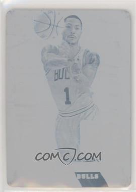 2012-13 Totally Certified - Memorabilia - Totally Red Printing Plate Cyan #17 - Derrick Rose /1