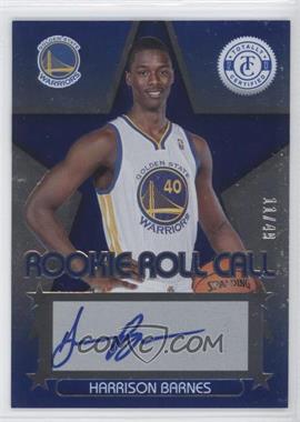2012-13 Totally Certified - Rookie Roll Call - Blue #11 - Harrison Barnes /49