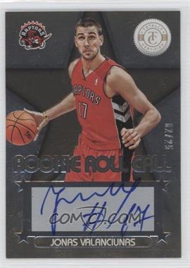 2012-13 Totally Certified - Rookie Roll Call - Gold #67 - Jonas Valanciunas /25