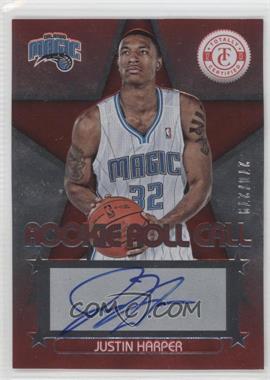 2012-13 Totally Certified - Rookie Roll Call - Red #100 - Justin Harper /279