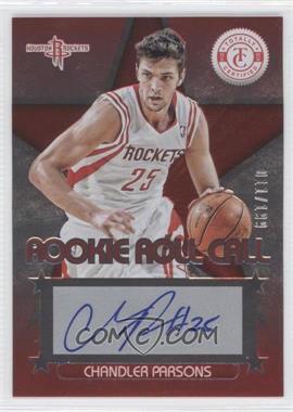 2012-13 Totally Certified - Rookie Roll Call - Red #5 - Chandler Parsons /199