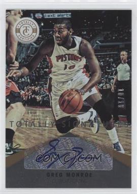 2012-13 Totally Certified - Signatures - Totally Gold #60 - Greg Monroe /10