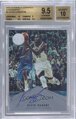 2012-13 Totally Certified - Signatures - Totally Silver #6 - Kevin Durant /49 [BGS 9.5 GEM MINT]