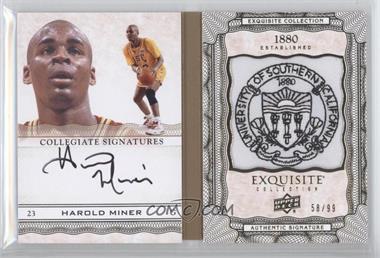 2012-13 Upper Deck Exquisite Collection - Collegiate Signatures #CS-HM - Harold Miner /99