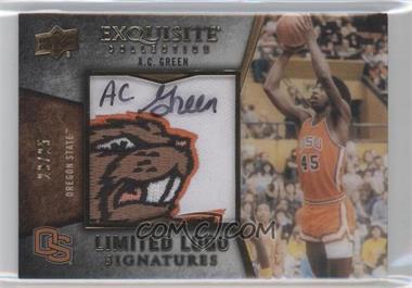 2012-13 Upper Deck Exquisite Collection - Limited Logo Signatures #LL-AG - A.C. Green /25