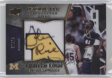 2012-13 Upper Deck Exquisite Collection - Limited Logo Signatures #LL-GR - Glen Rice /25