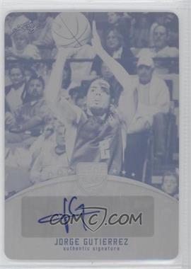 2012 Leaf - Autographs - Printing Plate Black #BA-JG1 - Jorge Gutierrez /1