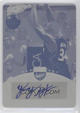 2012 Leaf - Base Autographs - Printing Plate Yellow #BA-YG1 - Yancy Gates /1