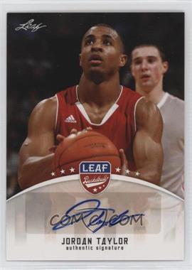 2012 Leaf - Base Autographs #BA-JT1 - Jordan Taylor