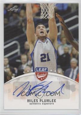 2012 Leaf - Base Autographs #BA-MP1 - Miles Plumlee