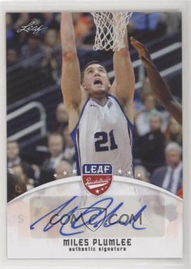 2012 Leaf - Base Autographs #BA-MP1 - Miles Plumlee