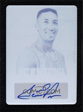 2012 Leaf Best of Basketball - [Base] - Green Parallel Printing Plate Cyan #SP1 - Scottie Pippen /1