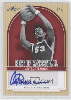 2012 Leaf Best of Basketball - [Base] - Red #AG1 - Artis Gilmore /5