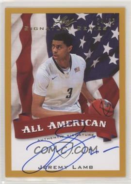 2012 Leaf Signature Series - All-American - Gold #AA-JL1 - Jeremy Lamb /25