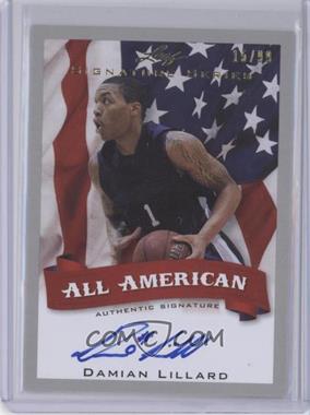 2012 Leaf Signature Series - All-American #AA-DL1 - Damian Lillard /99