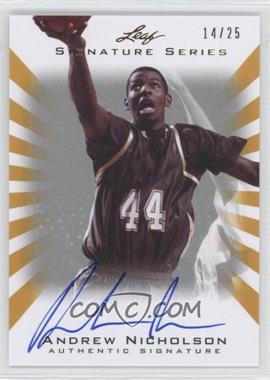 2012 Leaf Signature Series - [Base] - Gold #BA-AN1 - Andrew Nicholson /25