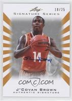 J'Covan Brown #/25