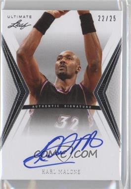 2012 Leaf Ultimate - Base Autographs - Silver #BA-KM1 - Karl Malone /25