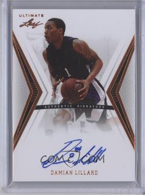 2012 Leaf Ultimate - Base Autographs #BA-DL1 - Damian Lillard