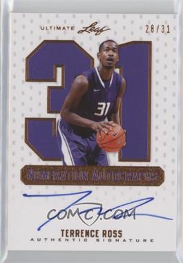 2012 Leaf Ultimate - Numeration Autographs #NU-TR1 - Terrence Ross /31