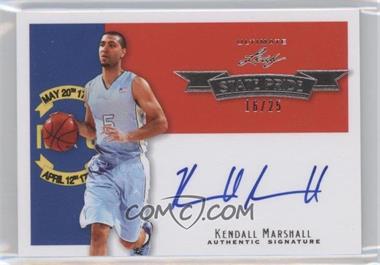 2012 Leaf Ultimate - State Pride - Silver #SP-KM2 - Kendall Marshall /25