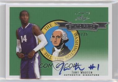 2012 Leaf Ultimate - State Pride - Silver #SP-TW1 - Tony Wroten /25