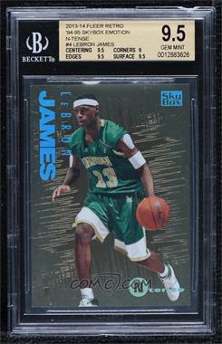 2013-14 Fleer Retro - 1994-95 Emotion Ntense #4 - LeBron James [BGS 9.5 GEM MINT]