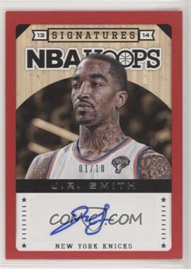 2013-14 NBA Hoops - Signatures - Red #143 - J.R. Smith /10