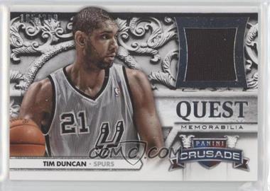 2013-14 Panini Crusade - Quest Memorabilia #41 - Tim Duncan /299