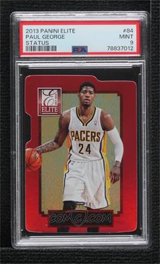 2013-14 Panini Elite - [Base] - Status Red #84 - Paul George /24 [PSA 9 MINT]