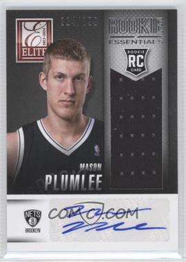 2013-14 Panini Elite - Rookie Essentials Materials Signatures #RE-MP - Mason Plumlee /299