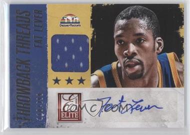 2013-14 Panini Elite - Throwback Threads Autographs #25 - Fat Lever /299