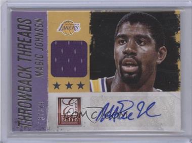 2013-14 Panini Elite - Throwback Threads Autographs #6 - Magic Johnson /49